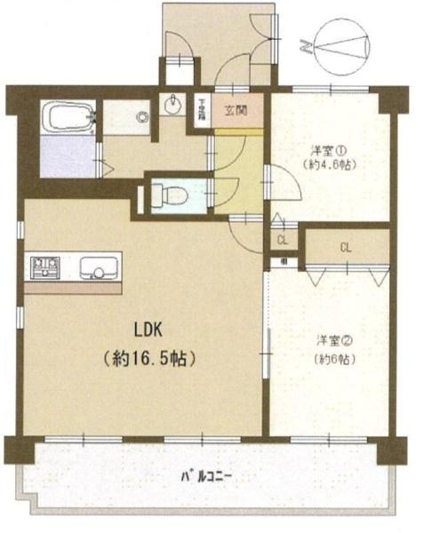 エクセル長居 間取図・土地図