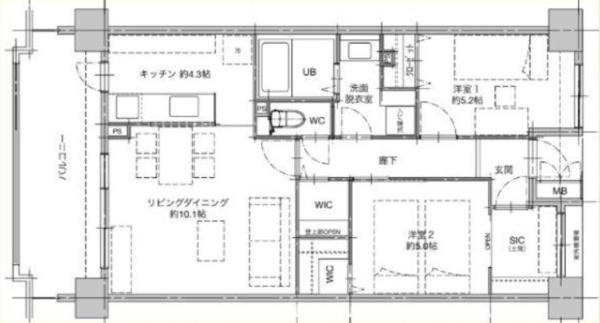 グランコート西中島 間取図・土地図