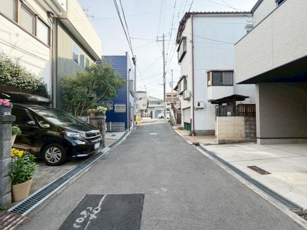 大阪市住之江区浜口西1丁目　中古戸建 現地写真（前面道路含む現地写真）