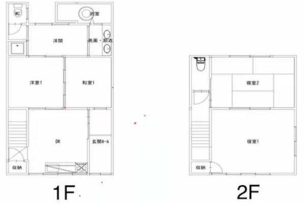 京都市下京区朱雀北ノ口町　中古戸建 間取図・土地図