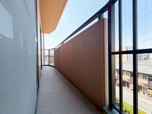 ライオンズマンション平野 現地写真（バルコニー）