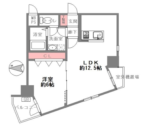 朝日プラザ北畠西 間取図・土地図