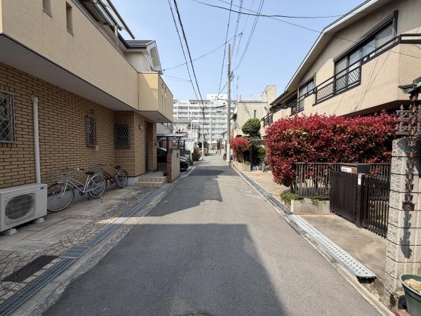 大阪市阿倍野区阪南町4丁目　古家付き売土地 現地写真（前面道路含む現地写真）