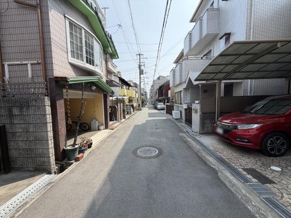 大阪市阿倍野区阪南町4丁目　古家付き売土地 現地写真（前面道路含む現地写真）