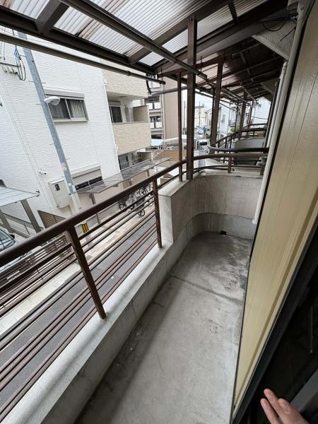 大阪府大阪市生野区中川東２丁目 現地写真（バルコニー）