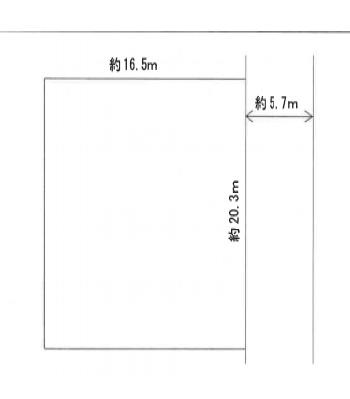 京都府京都市左京区鹿ケ谷西寺ノ前町 間取図・土地図