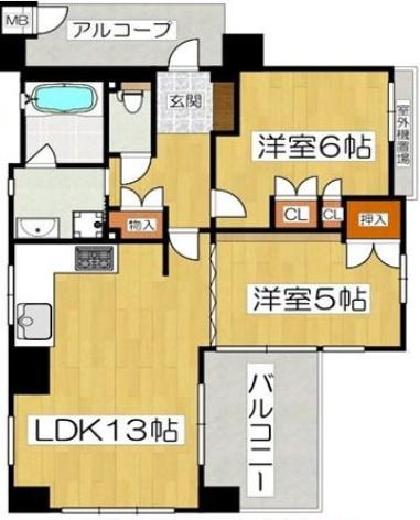 イーグルコート京都錦小路 間取図・土地図