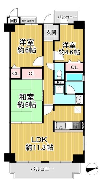 グランドメゾン京都山科 間取図・土地図