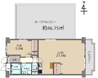 ネオコーポ東山 間取図・土地図