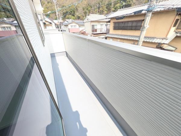 京都市左京区修学院千万田町　2号地　新築戸建 現地写真（バルコニー）