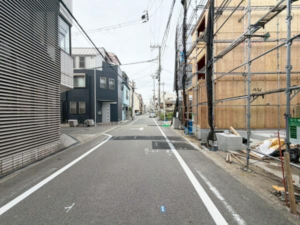 大阪市住之江区西住之江3丁目　B号地　新築戸建 現地写真（前面道路含む現地写真）