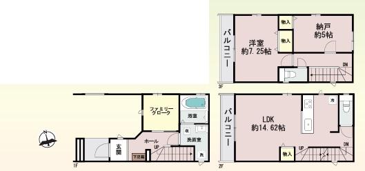 大阪市住之江区西住之江3丁目　A号地　新築戸建 間取図・土地図