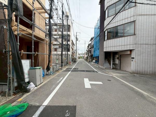 大阪市住之江区西住之江3丁目　A号地　新築戸建 現地写真（前面道路含む現地写真）