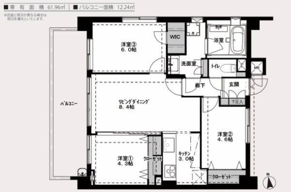 エスリード阿倍野阪南町 間取図・土地図