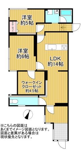 フィオーレ帝塚山 間取図・土地図