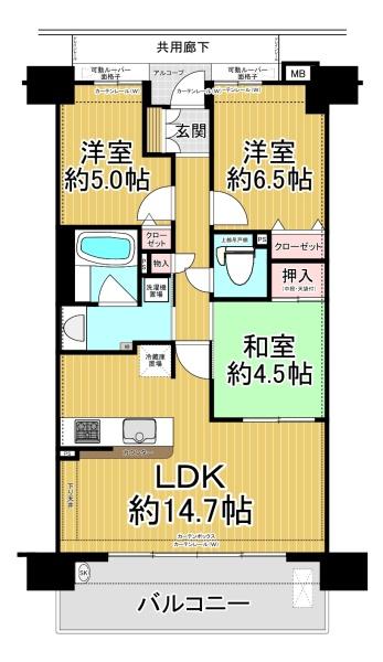 グランアッシュ此花ザ・ガーデンスプリングス 間取図・土地図