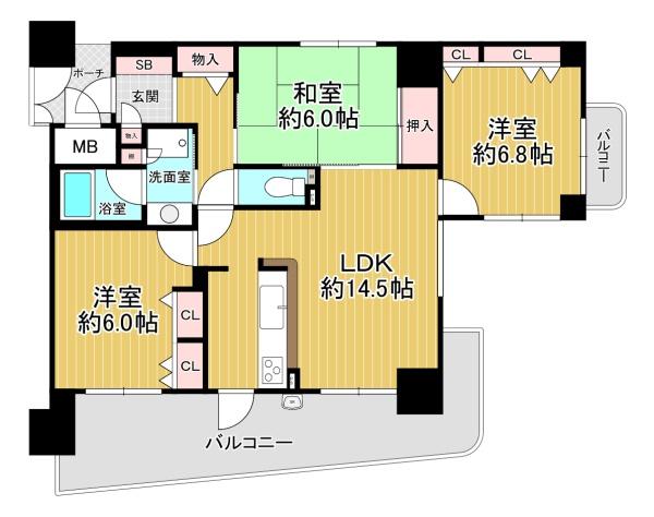キングマンションエピシオン阿波座ウエストディオ 間取図・土地図
