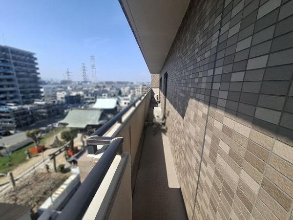 ライオンズマンション此花 現地写真（バルコニー）