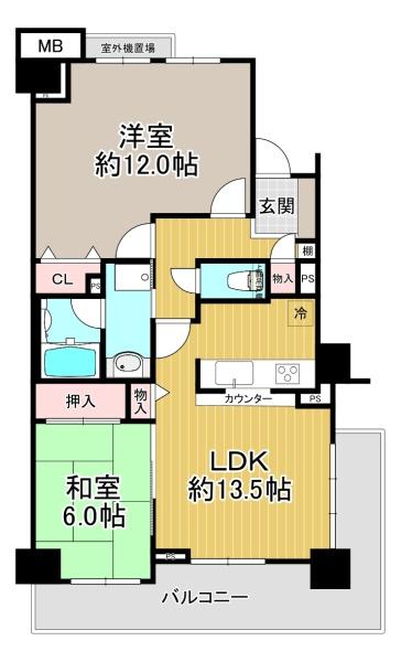 大拓メゾン弁天町磯路公園 間取図・土地図