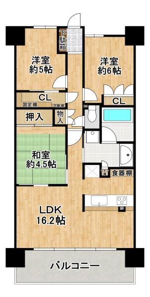 なかもずオールズ・ウィズコート 間取図・土地図
