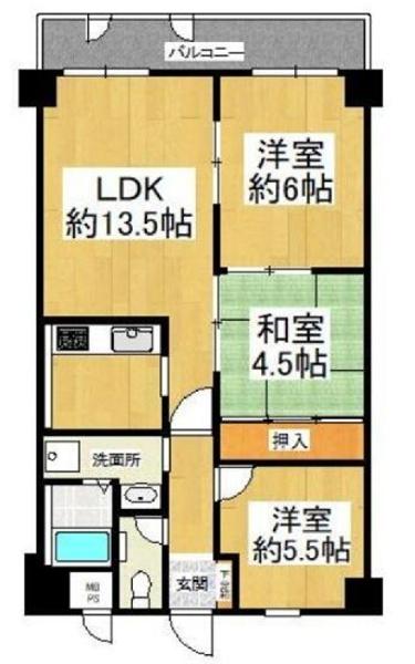 朝日プラザ天下茶屋2 間取図・土地図