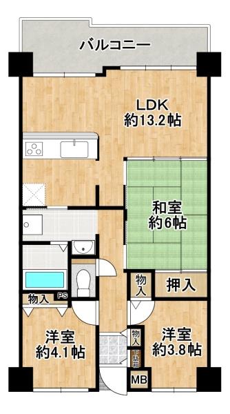 ルモン泉大津 間取図・土地図