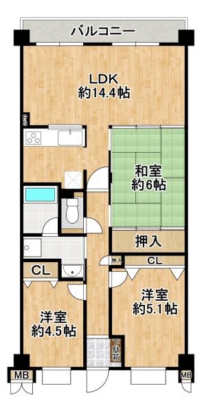 光明池西アーバンコンフォート 間取図・土地図