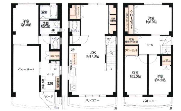 大阪市平野区加美鞍作2丁目　中古戸建 間取図・土地図
