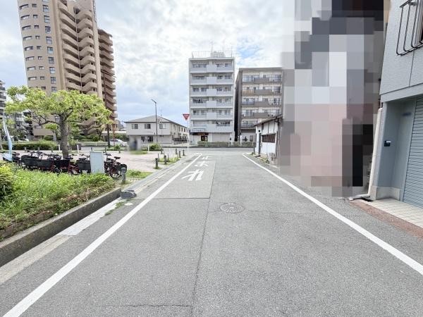 大阪市東住吉区湯里3丁目　中古戸建 現地写真（前面道路含む現地写真）