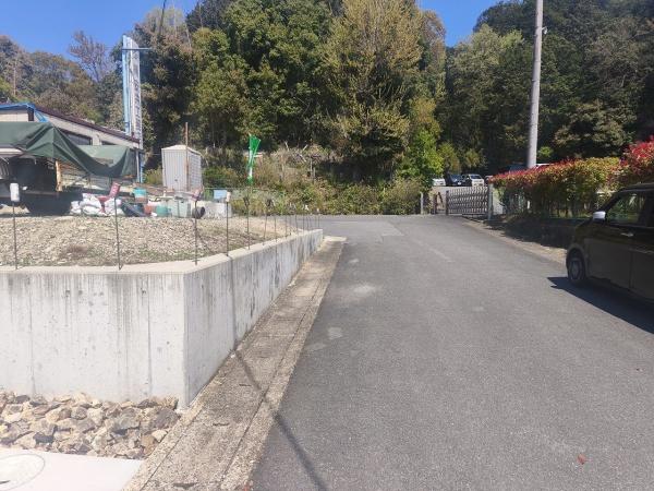 京都市伏見区日野奥出　建築条件無売土地 現地写真（前面道路含む現地写真）
