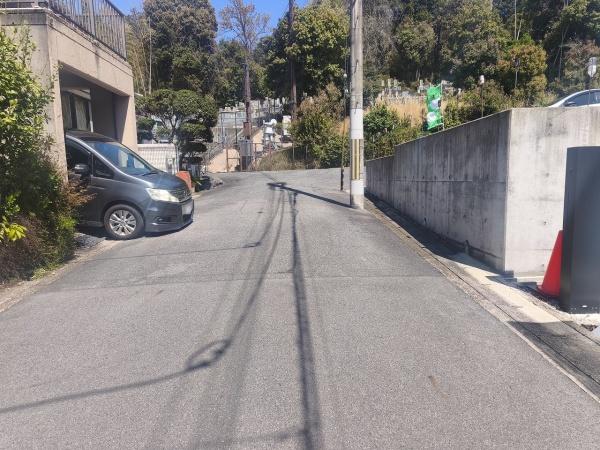 京都市伏見区日野奥出　建築条件無売土地 現地写真（前面道路含む現地写真）