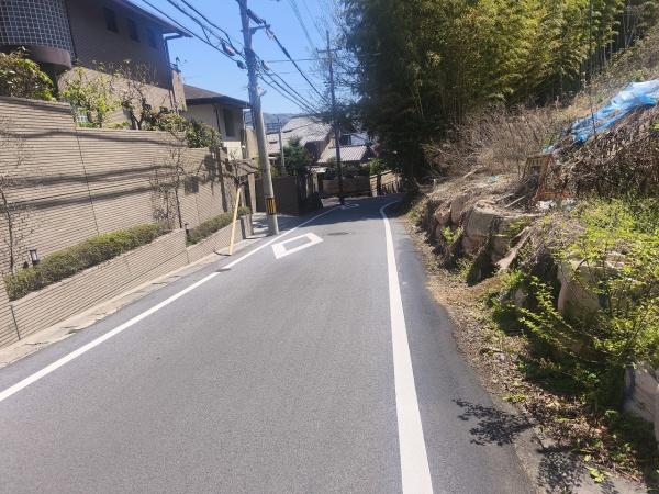 京都市伏見区桃山町遠山　建築条件無売土地 現地写真（前面道路含む現地写真）