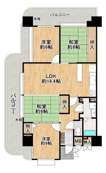 ふぁみーゆ浜寺 間取図・土地図