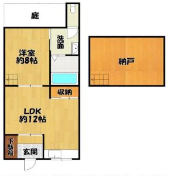 大阪市西成区千本南2丁目　平屋　中古戸建 間取図・土地図
