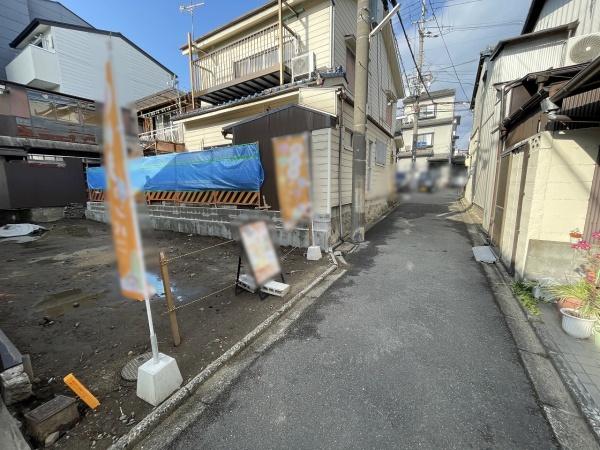 京都市北区紫野中柏野町　新築戸建 現地写真（前面道路含む現地写真）