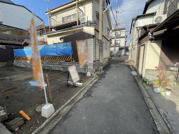 京都市北区紫野中柏野町　新築戸建 現地写真（前面道路含む現地写真）