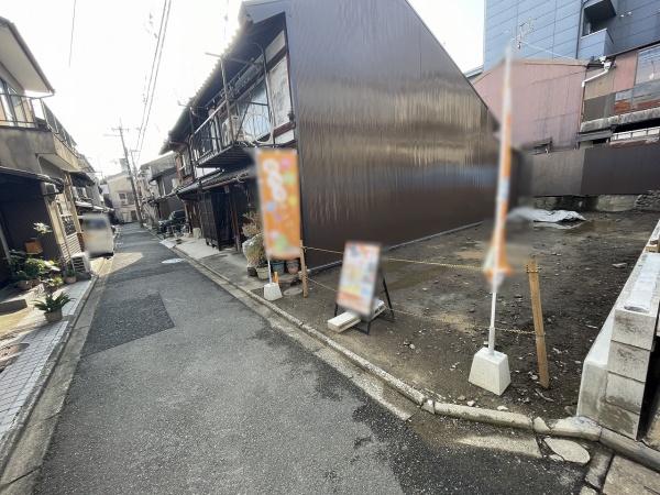 京都市北区紫野中柏野町　新築戸建 現地写真（前面道路含む現地写真）