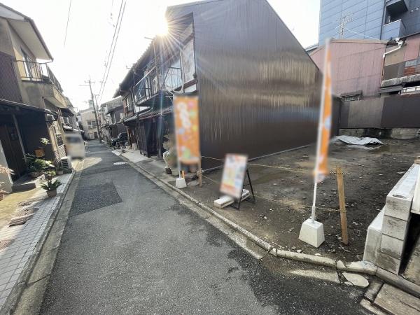 京都市北区紫野中柏野町　新築戸建 現地写真（前面道路含む現地写真）