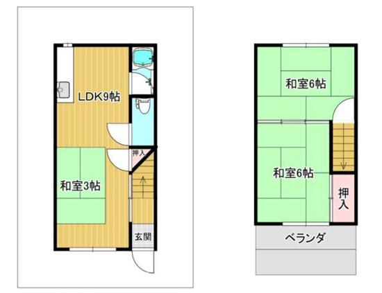 大阪市淀川区田川3丁目　中古戸建 間取図・土地図