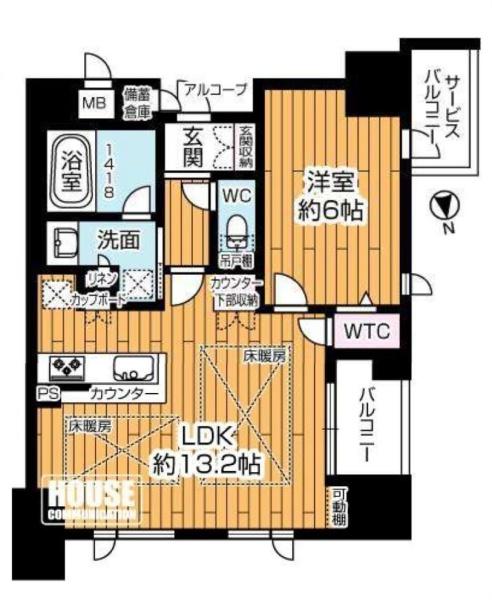エステムコート南堀江Ⅳレイズ 間取図・土地図