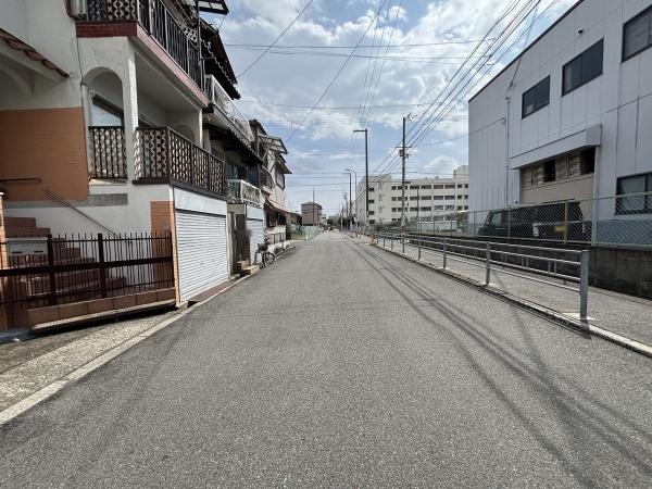 大阪市東住吉区矢田3丁目　中古戸建 現地写真（前面道路含む現地写真）