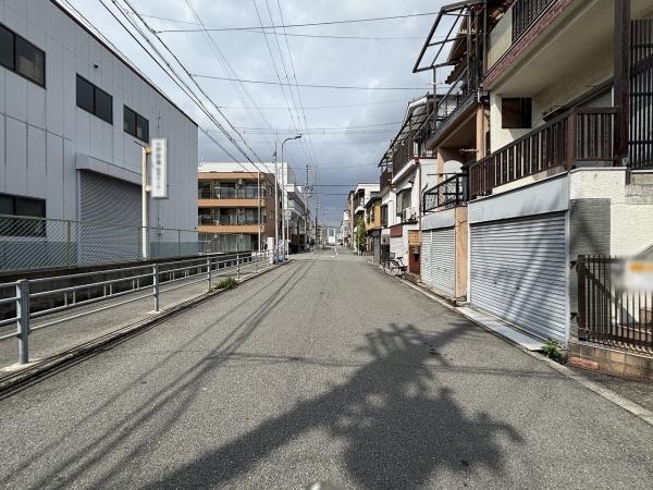 大阪市東住吉区矢田3丁目　中古戸建 現地写真（前面道路含む現地写真）