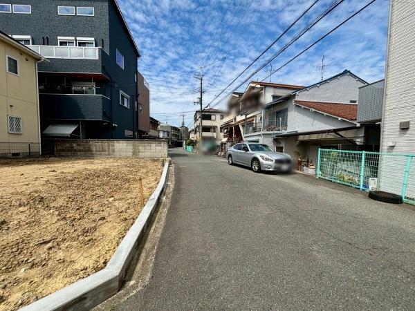 藤井寺市御舟町　売土地 現地写真（前面道路含む現地写真）