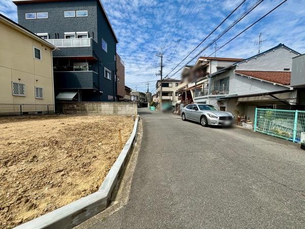 藤井寺市御舟町　売土地 現地写真（前面道路含む現地写真）