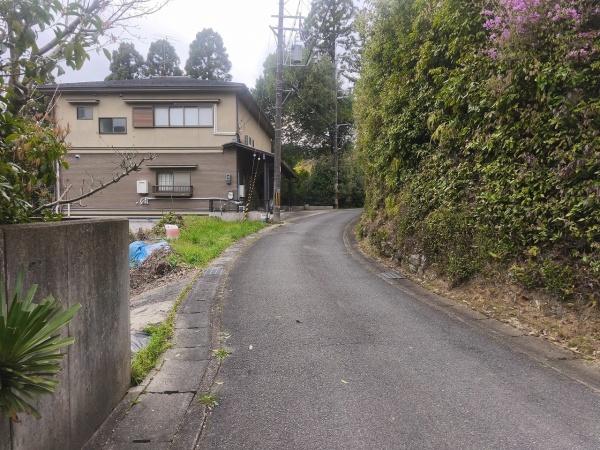京都市北区大宮釈迦谷　建築条件無売土地 現地写真（前面道路含む現地写真）