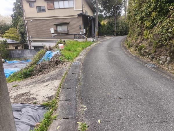 京都市北区大宮釈迦谷　建築条件無売土地 現地写真（前面道路含む現地写真）