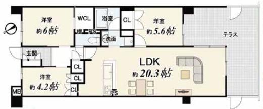 イニシア桂大橋 間取図・土地図