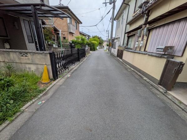 京都市北区等持院西町　建築条件無売土地 現地写真（前面道路含む現地写真）