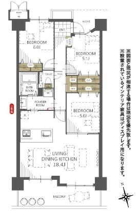 サンシティ西京極1番館 間取図・土地図
