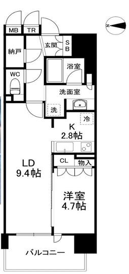 ブランズ北堀江プレイス 間取図・土地図
